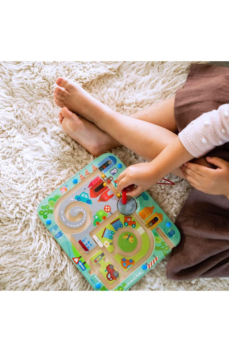 HABA Busy Board for Toddlers 2-4 Town Magnetic Maze Puzzle Game - Toddler Travel Toys for Preschoolers, Alternate, color, Blue Multi