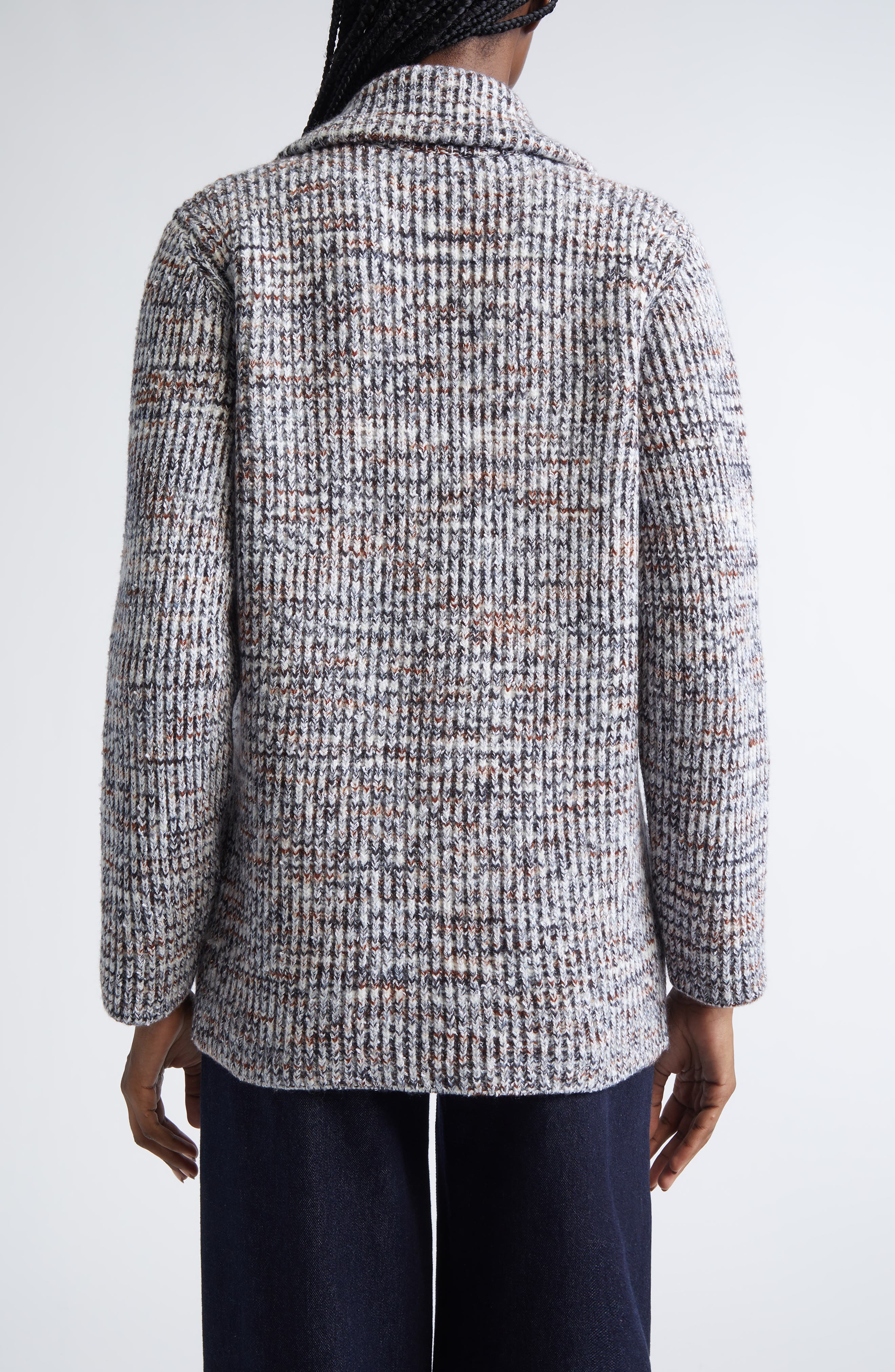 Marled Sweater Knit Jacket - image 2