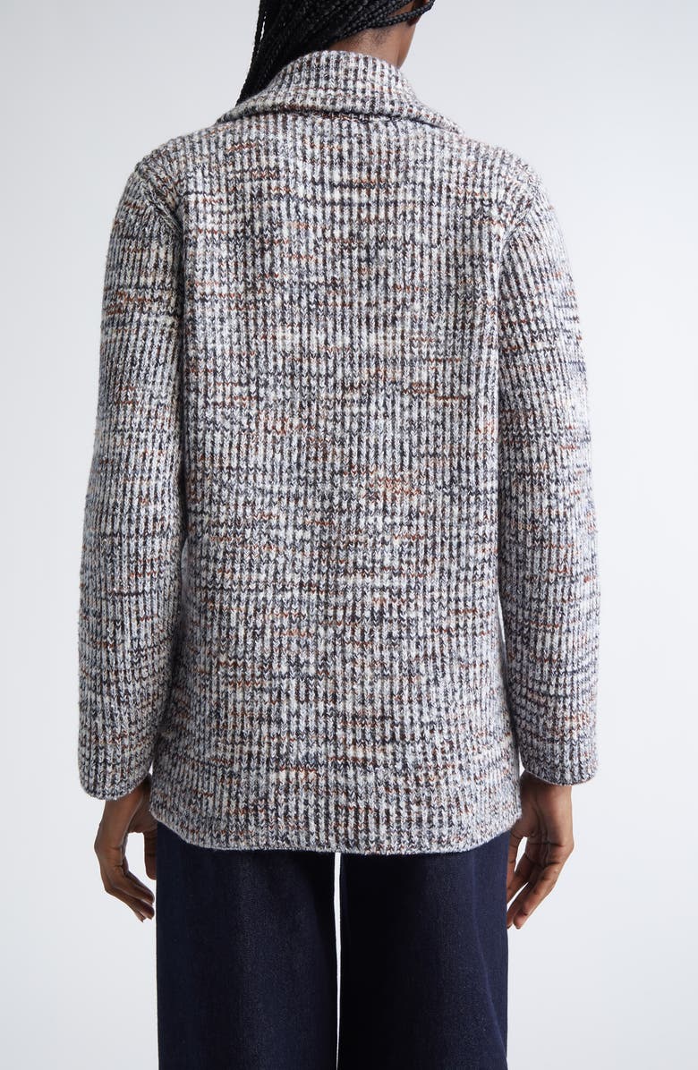 Missoni Marled Sweater Knit Jacket, Alternate, color, White And Brown Space Dyed