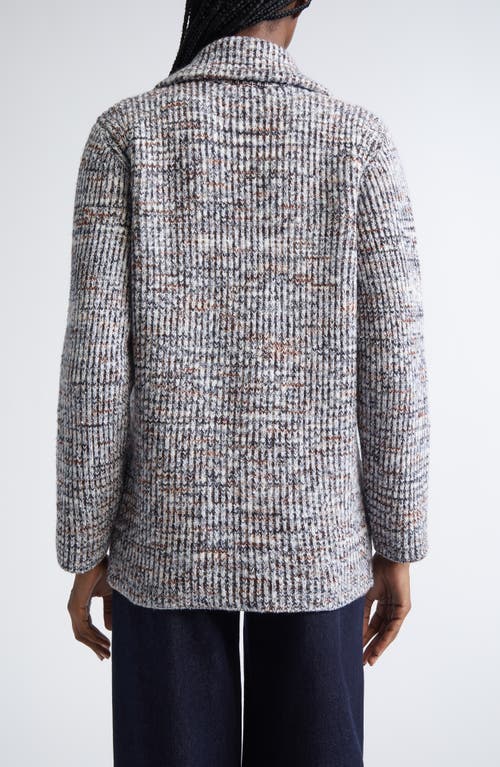 Missoni Marled Sweater Knit Jacket In Gray
