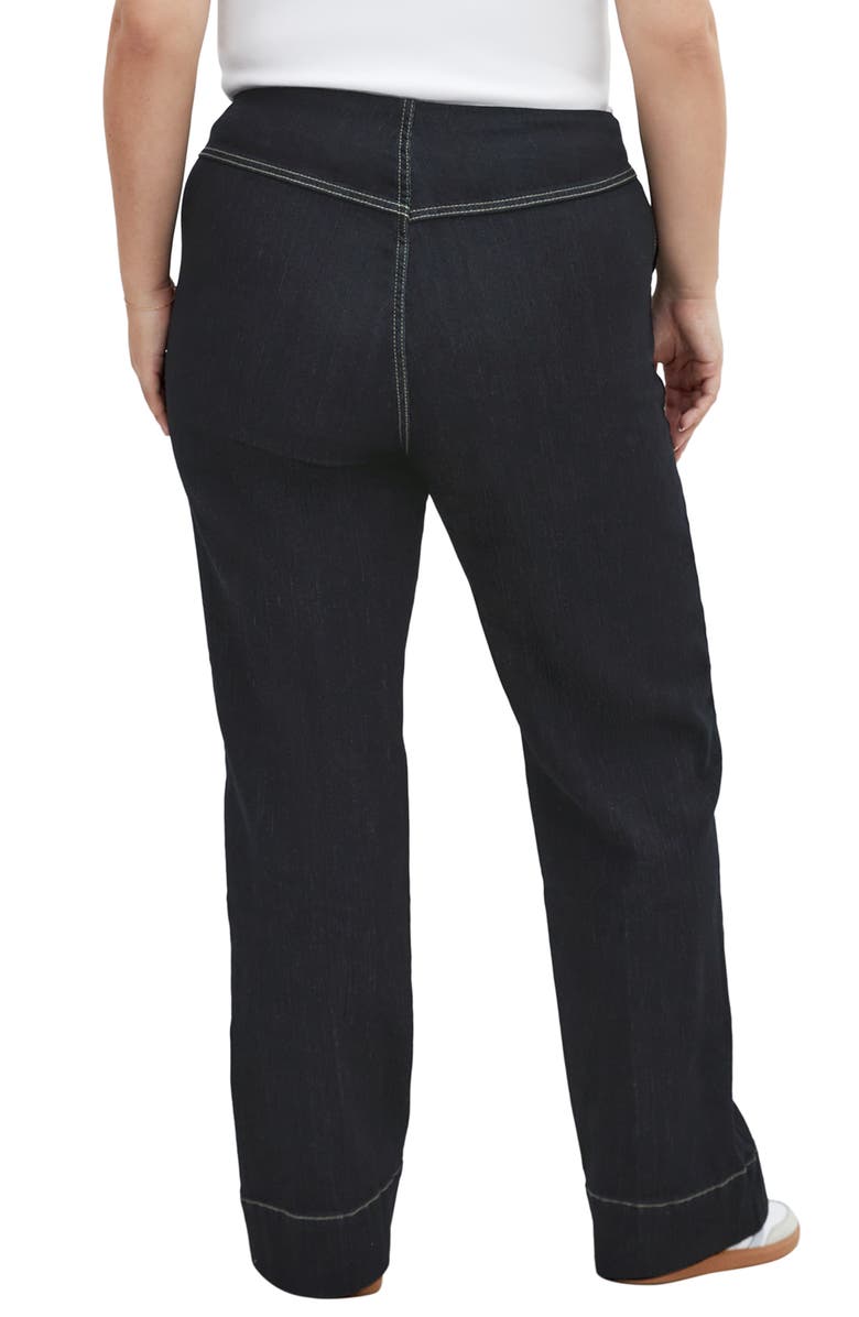 City Chic Harley Fit Mysteria Jeans, Alternate, color, Dark Wash