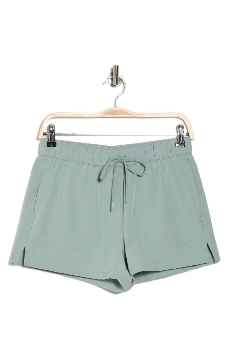 YOGALICIOUS Citylite Hailey Hiking Shorts, Alternate, color, Green Milieu