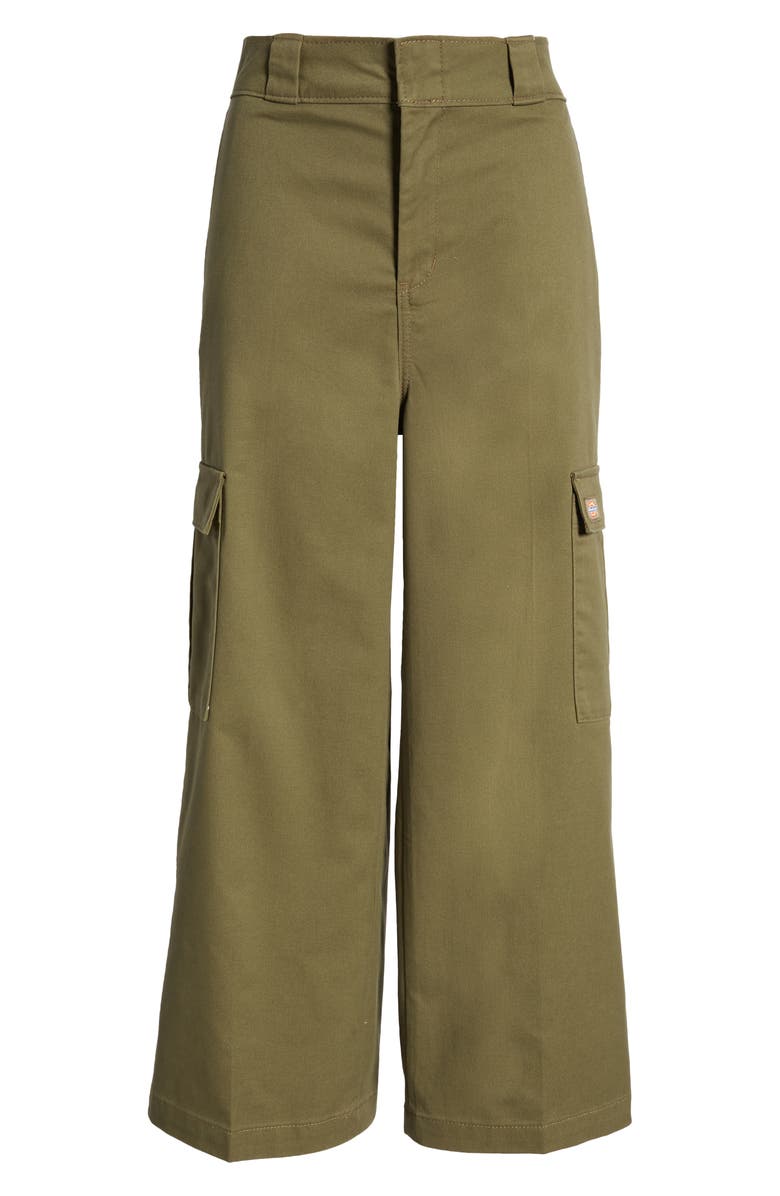 Dickies Crop Wide Leg Cargo Pants, Alternate, color, 