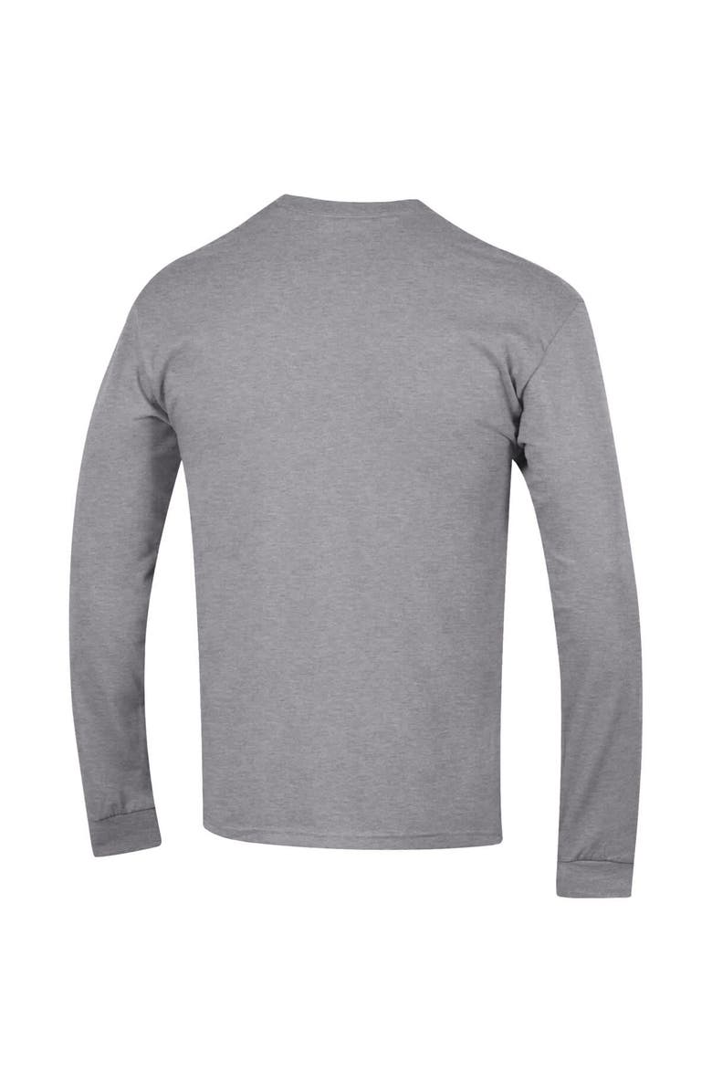 Champion Men's Champion  Heather Gray Seattle Seahawks Seal Long Sleeve T-Shirt, Alternate, color, Heather Gray