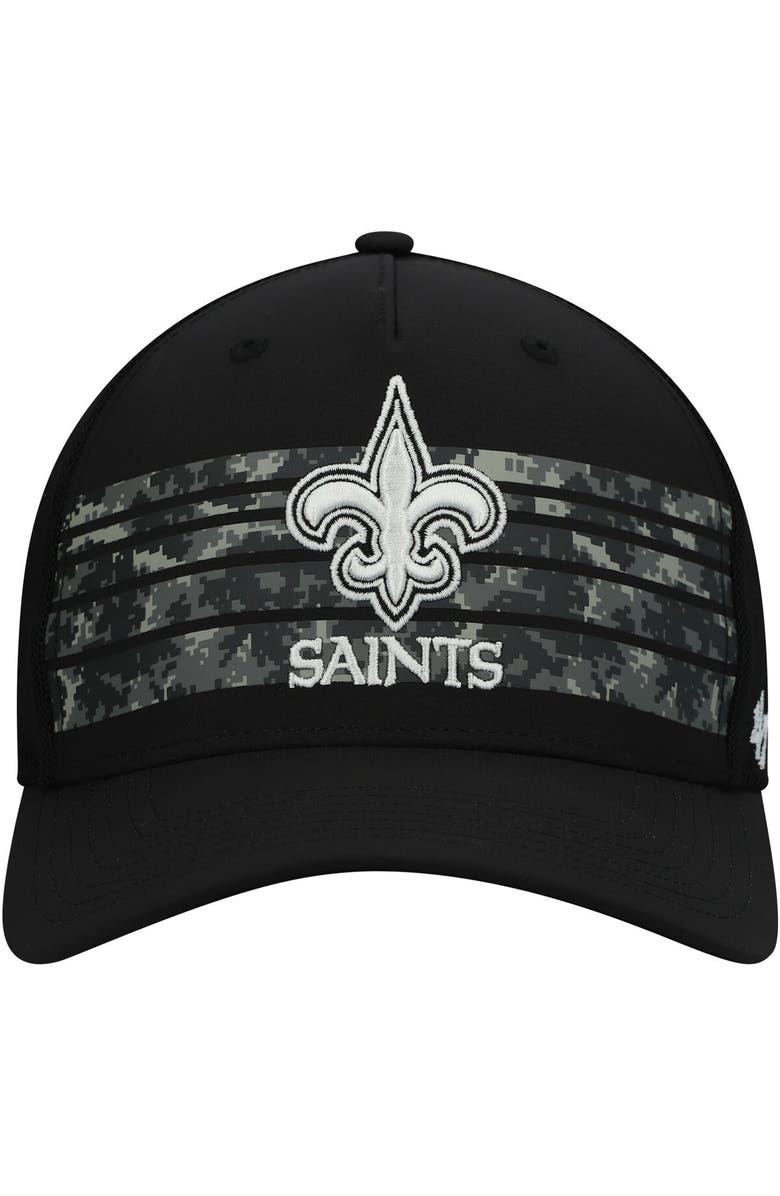 '47 Men's '47 Black New Orleans Saints Gaven MVP Trucker Snapback Hat, Alternate, color,