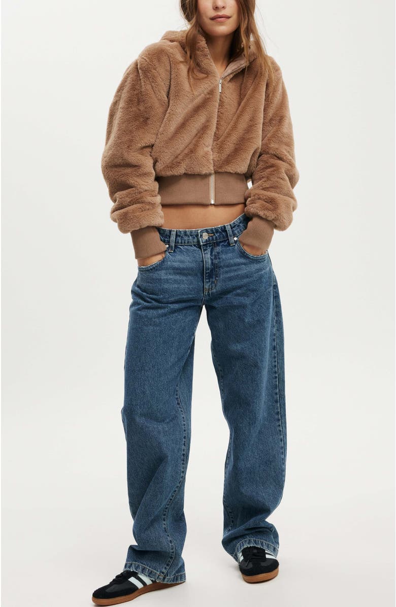 Cotton On Teddy Hooded Jacket, Alternate, color, 