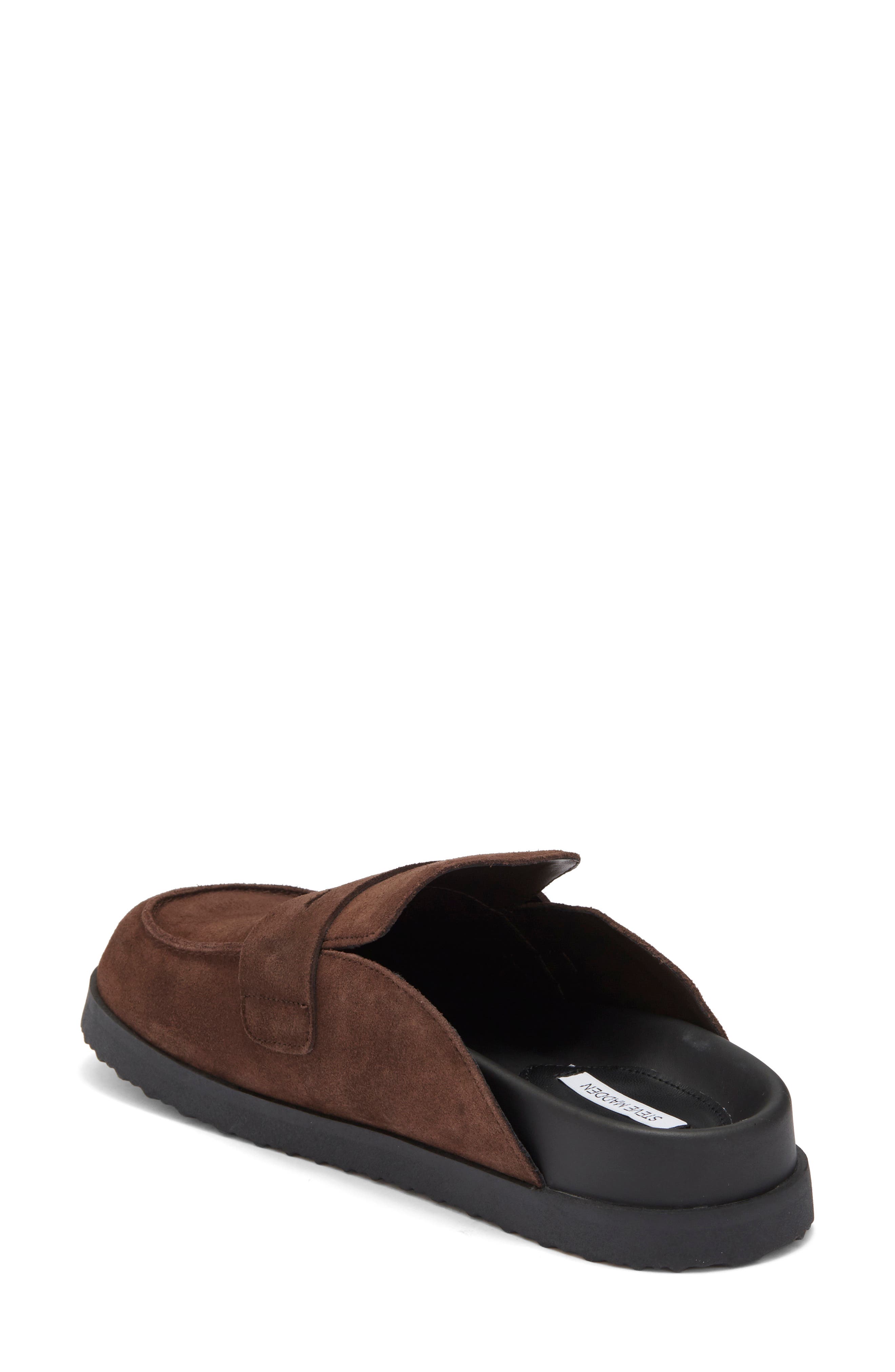 Steve Madden Toryn Loafer Mule, Alternate, color, Brown Distressed Suede