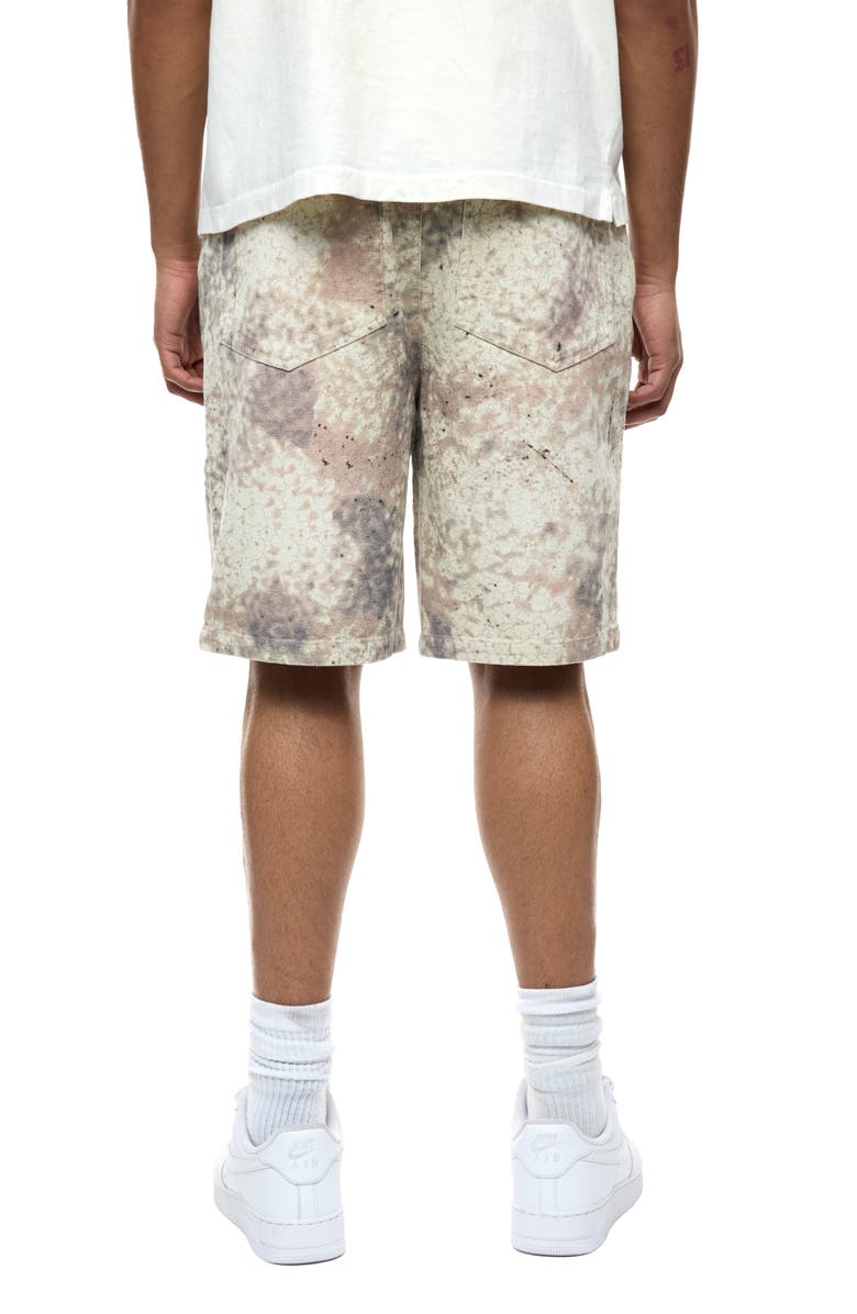 Round Two Armadillo Shell Print Flat Front Cotton Shorts, Alternate, color, Armadillo