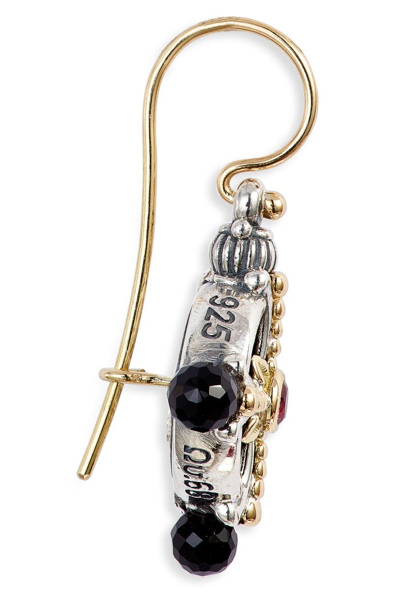 Calypso Cross Drop Earrings, Alternate, color, SILVER/ GOLD