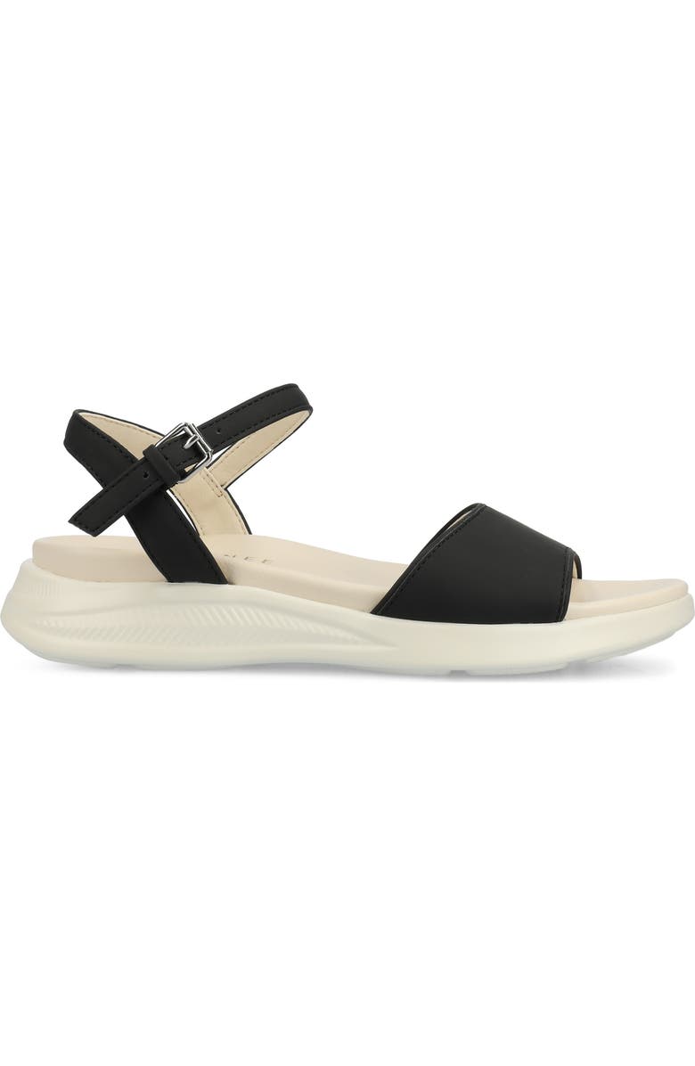 Journee Collection Jaylee Wedge Sandal, Alternate, color, Black