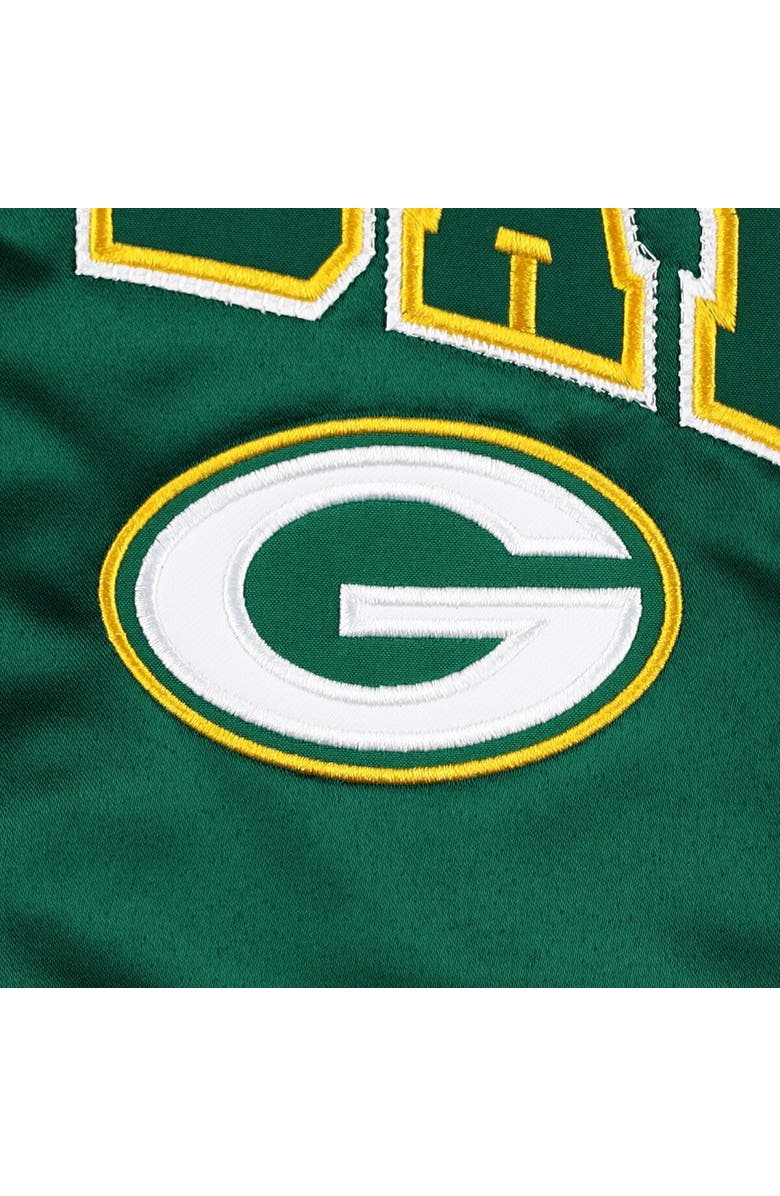 Tommy Hilfiger Men's Tommy Hilfiger Green Green Bay Packers Elliot Varsity Full-Snap Jacket, Alternate, color,