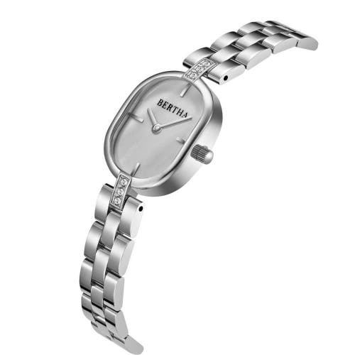 Bertha Lana Mother Of Pearl Ladies Watch In Silver