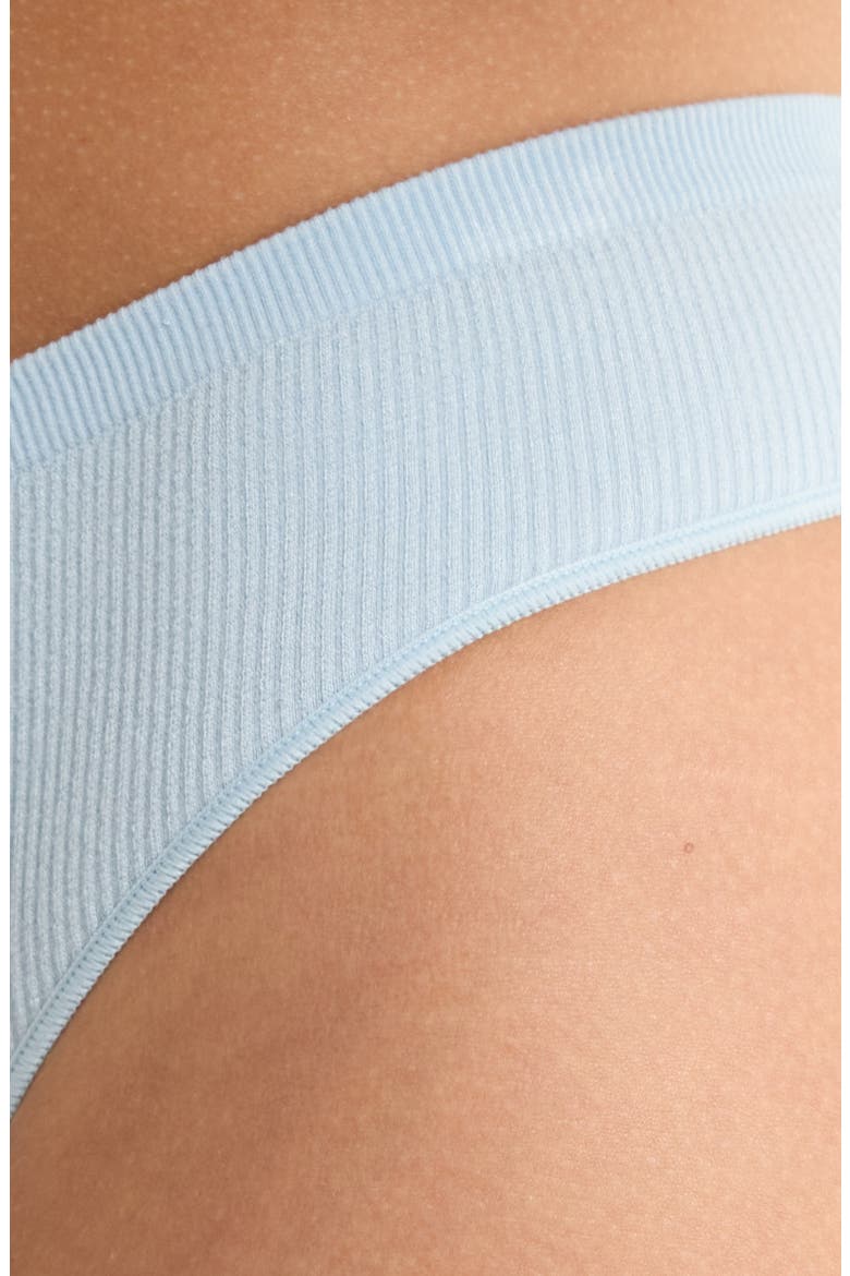 Ribbed Thong, Alternate, color, POWDER BLUE