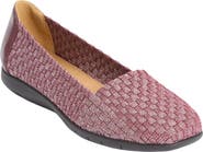 Comfortview The Bethany Stretch Woven Slip On Flat