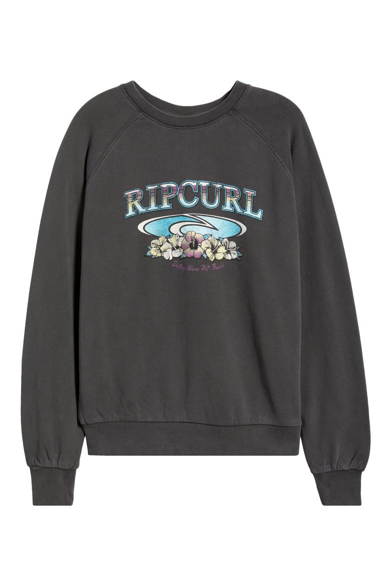 Catalina Island Graphic Sweatshirt, Alternate, color, WASHED BLACK