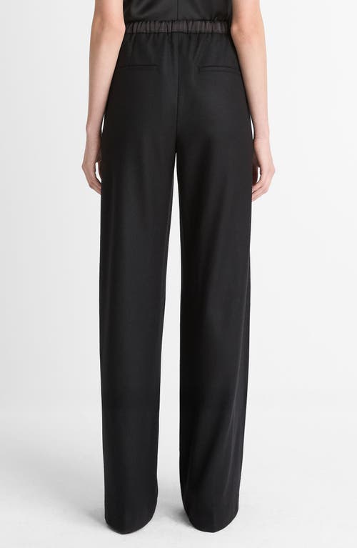 Vince Pull On Wide Leg Pants In Black