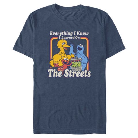 Men's Everything I Know I Learned on the Streets Short Sleeve Graphic T-Shirt