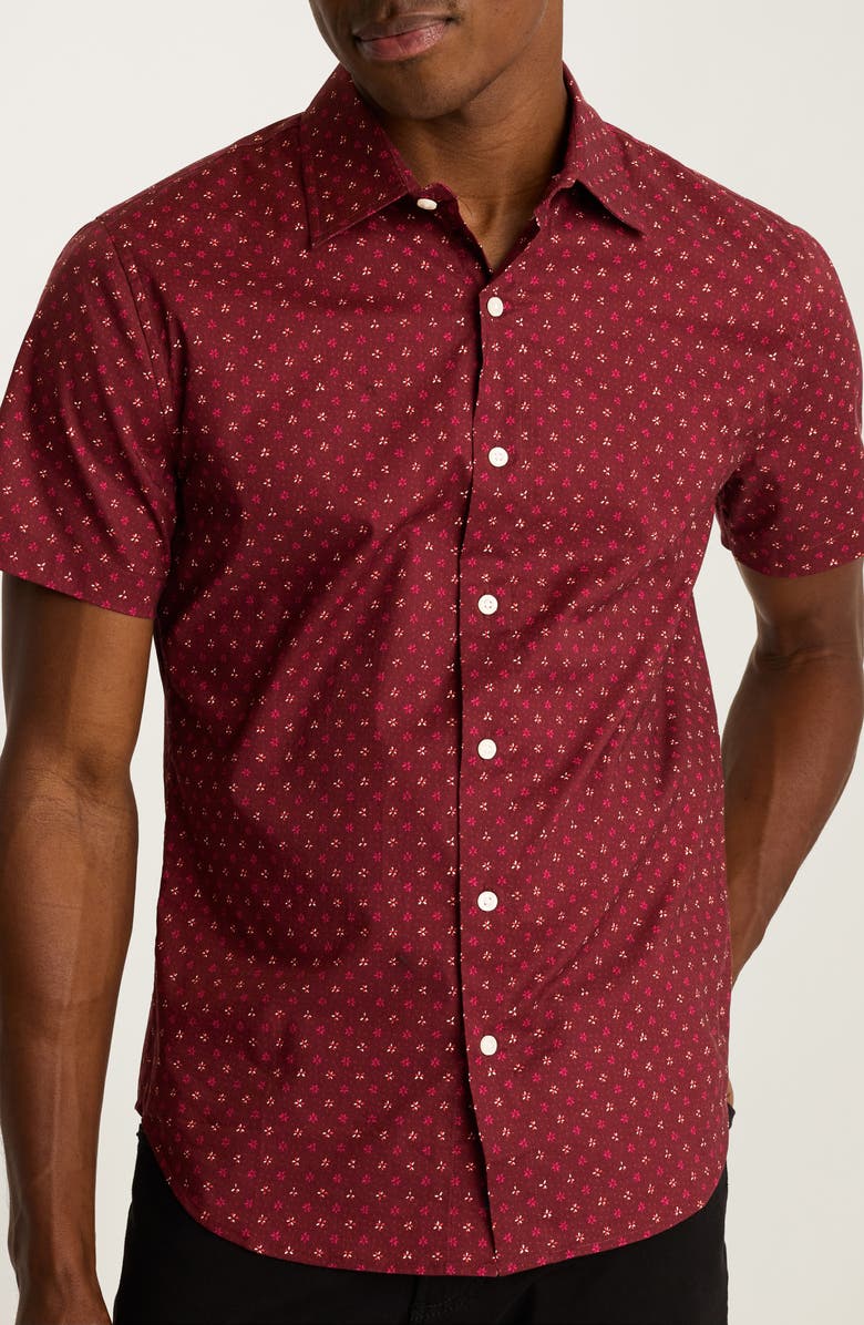 Bonobos Riviera Floral Slim Fit Short Sleeve Button-Up Shirt, Main, color, 