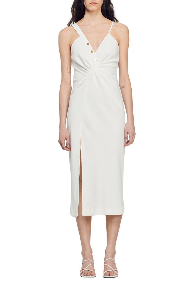 SANDRO Esmee Dress, Main, color, Ecru