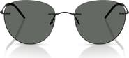 ARMANI 53mm Round Sunglasses