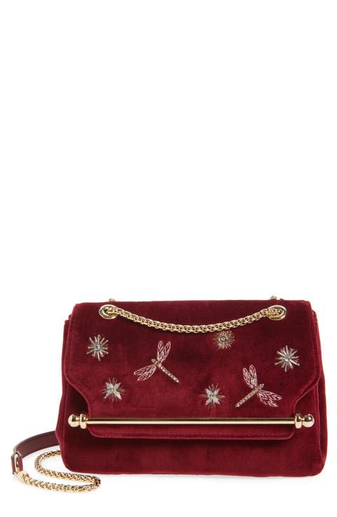 x Cinq à Sept Mini East/West Embroidered Velveteen Shoulder Bag (Nordstrom Exclusive)