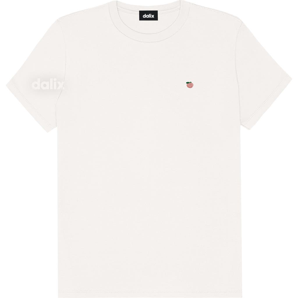 Dalix Womens Lil Peach Jersey Tee In White