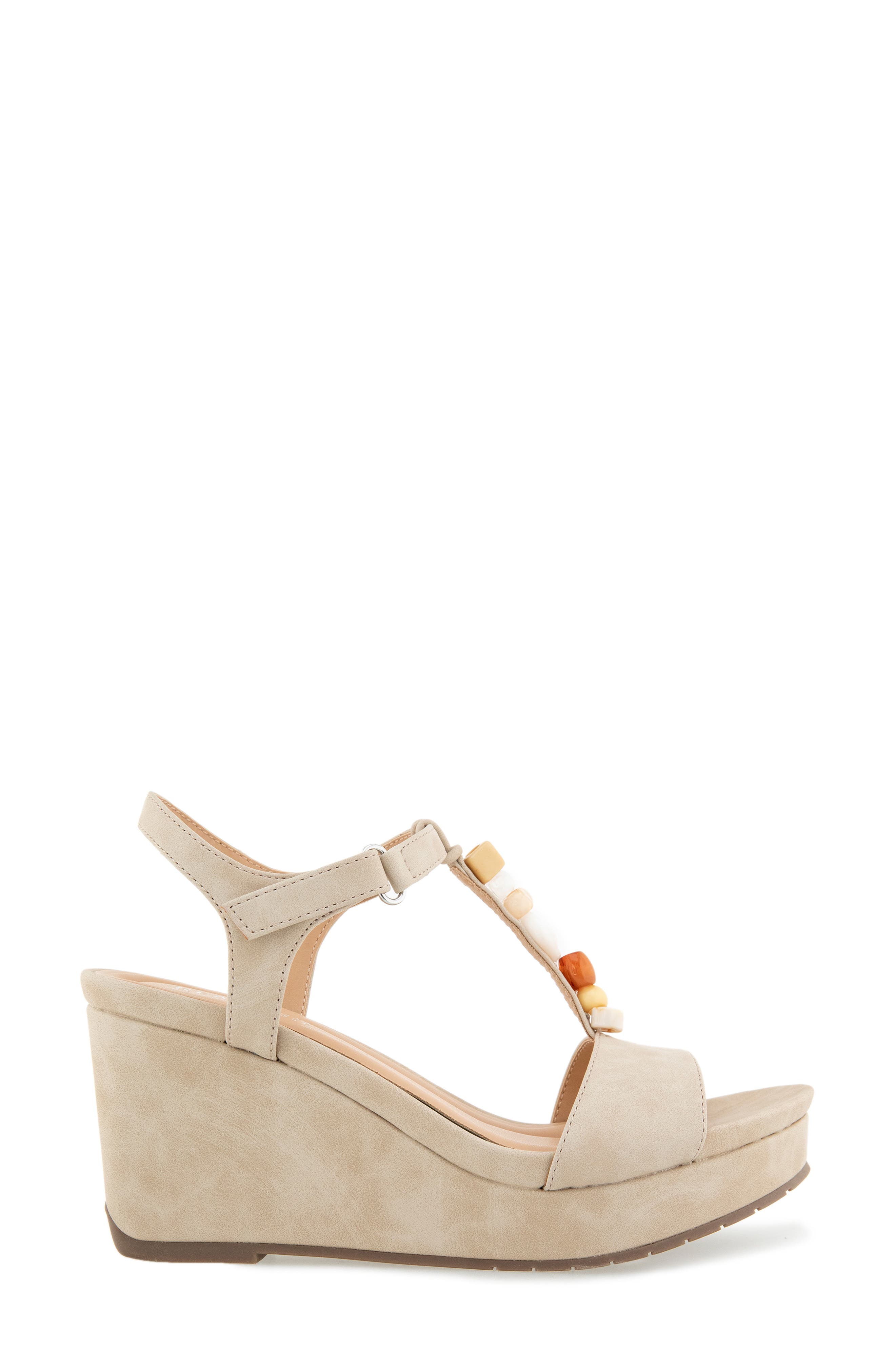 Cabo T-Strap Wedge Platform Sandal, Alternate, color, LIGHT TAUPE