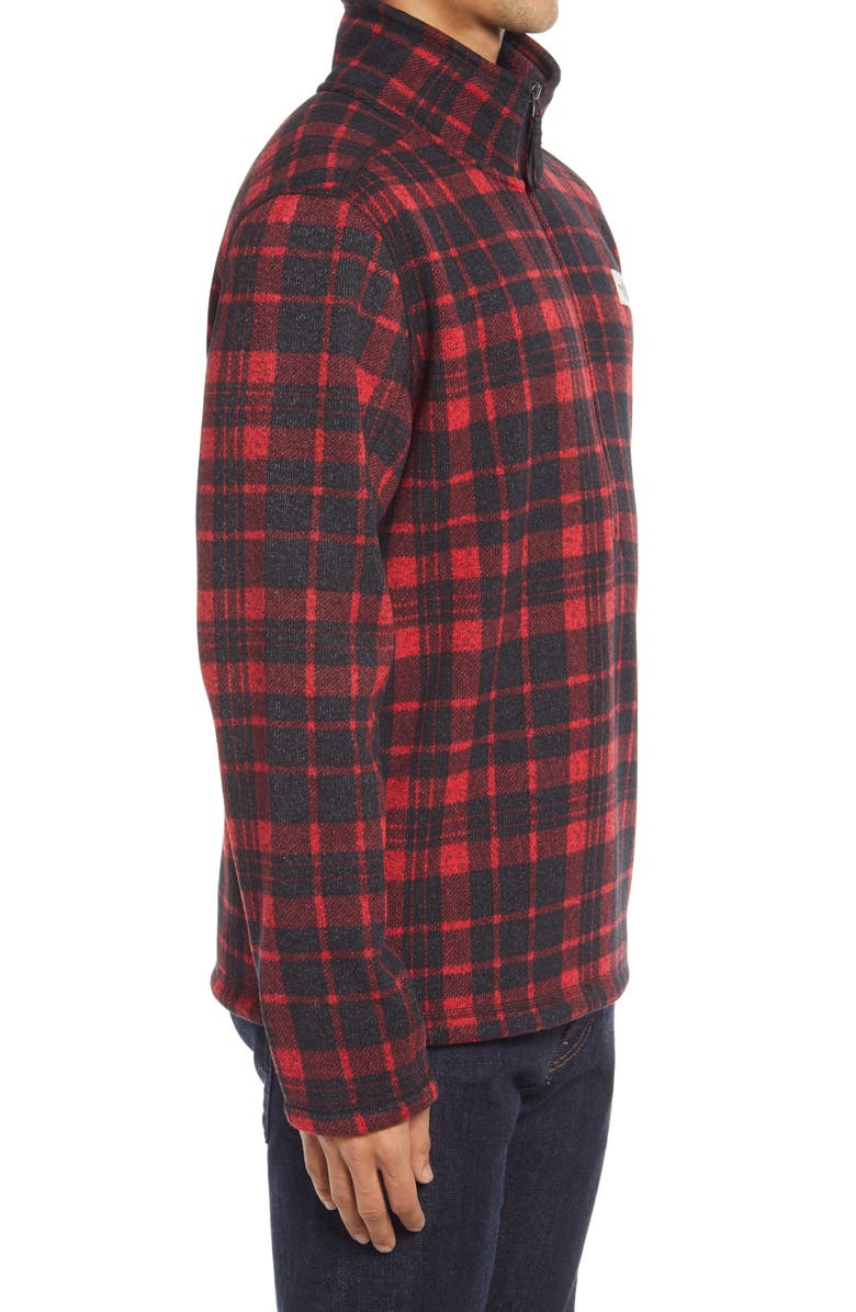 The North Face Gordon Lyons Plaid Half-Zip Pullover, Alternate, color,
