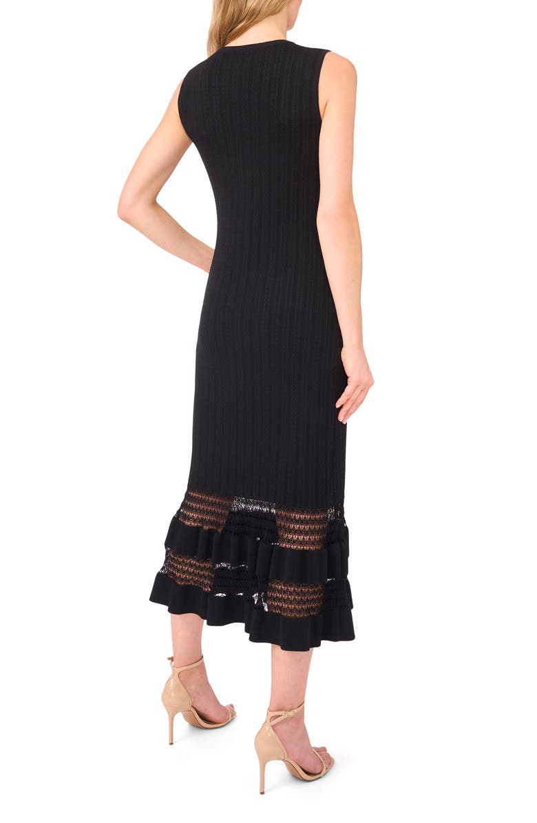 Ted Baker Pointelle Sleeveless Midi Dress, Alternate, color, 