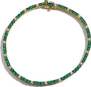 Mark Henry Gemstone & Diamond Tennis Bracelet