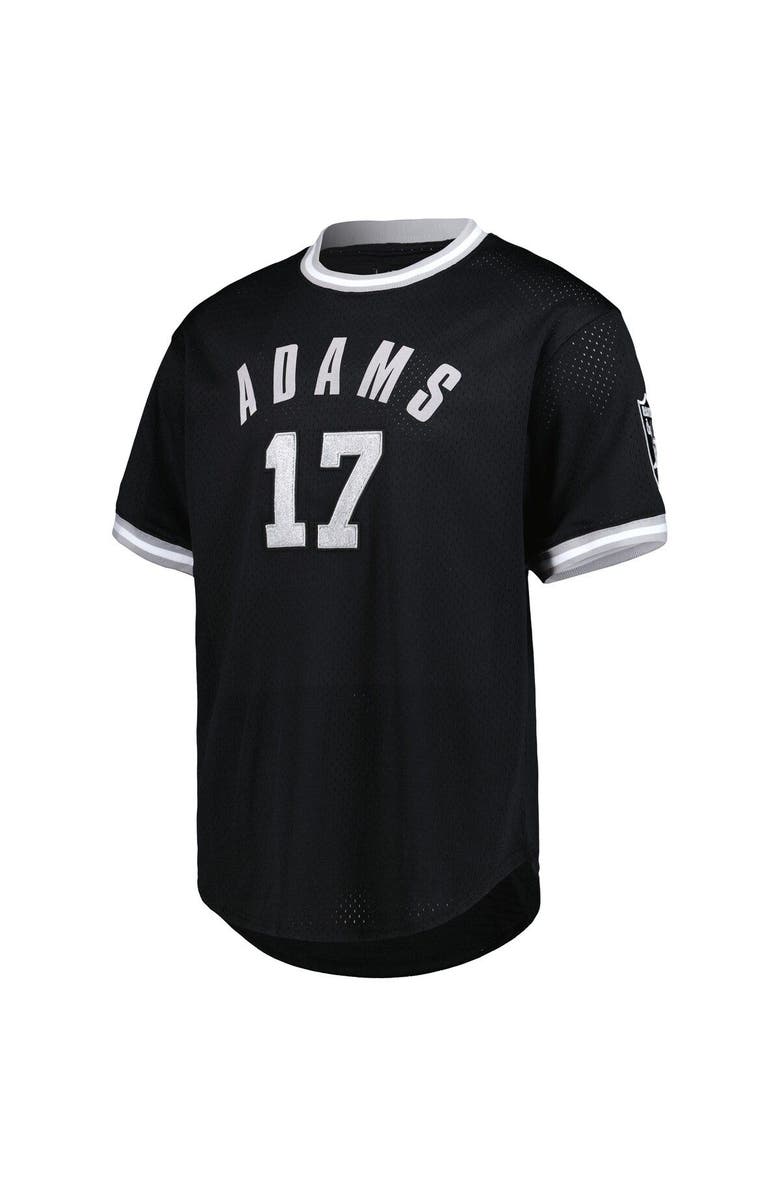 PRO STANDARD Men's Pro Standard Davante Adams Black Las Vegas Raiders Mesh Player Name & Number Top, Alternate, color, 