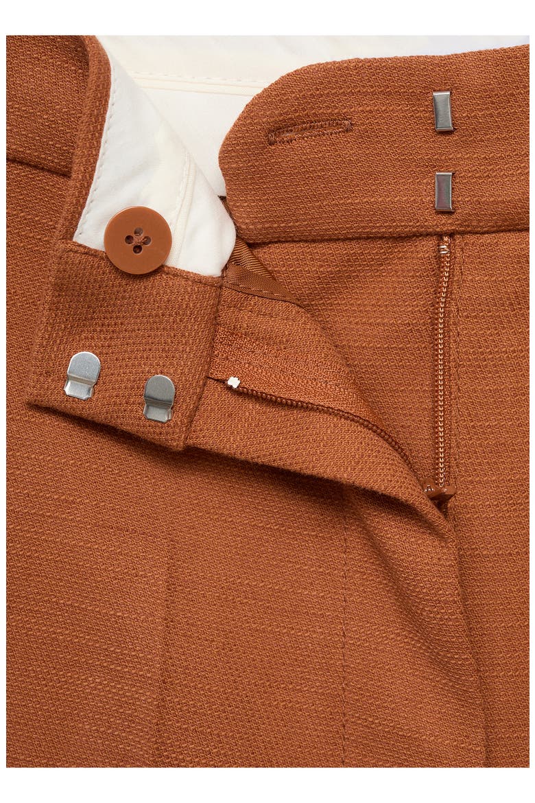 Stretch Cotton & Linen Suit Pants, Alternate, color, CARAMEL