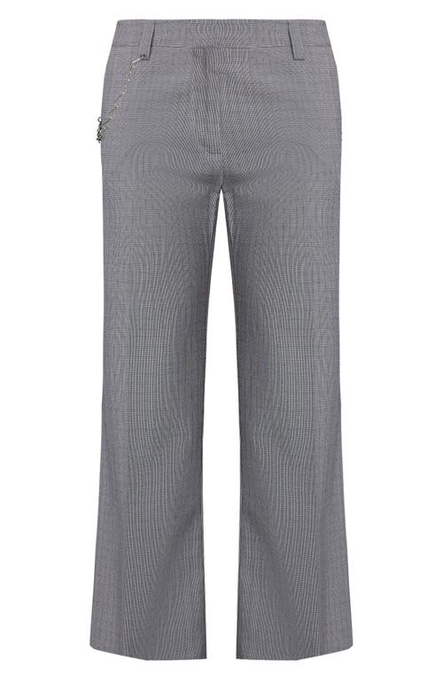 Lioness Bessette Low Rise Chain Detail Plaid Pants
