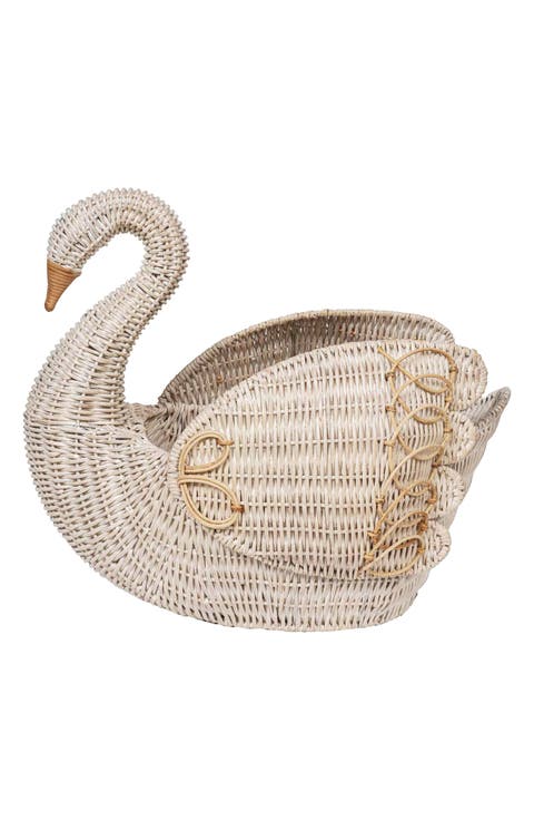 Provence Rattan Swan Basket