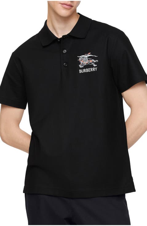 Knight Logo Cotton Polo Shirt