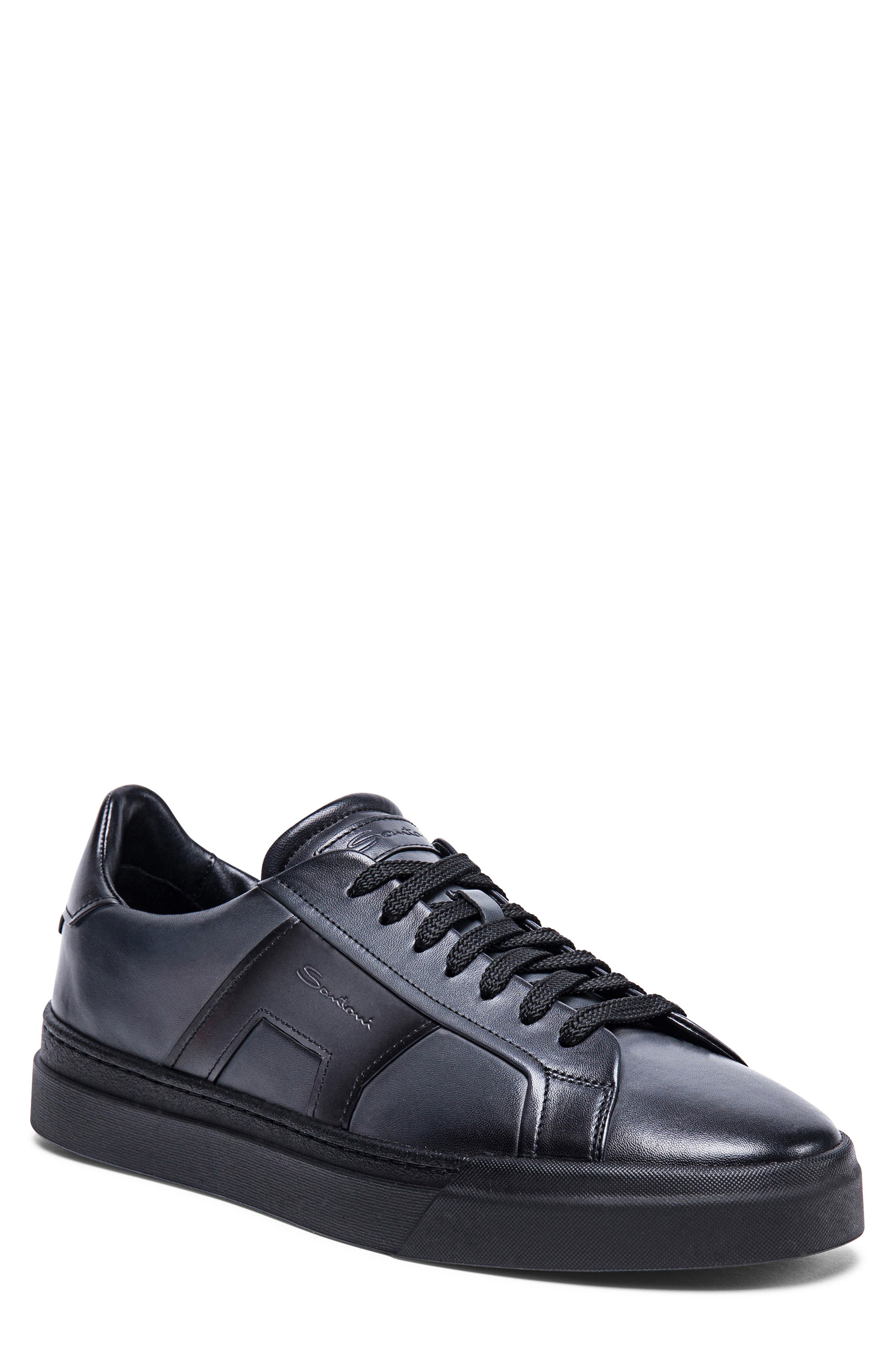 Santoni Burnished Colorblock Sneaker, Main, color, 