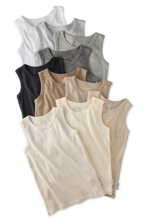 Assorted 10-Pack Malone Organic Cotton Tanks (Baby)
