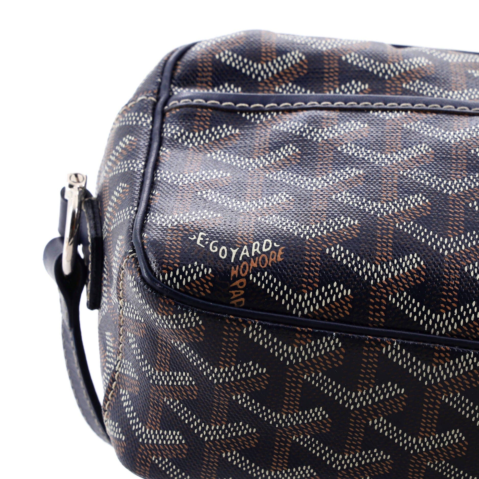 Pre-Owned Goyard Cap Vert Bag Coated Canvas, Alternate, color, Blue