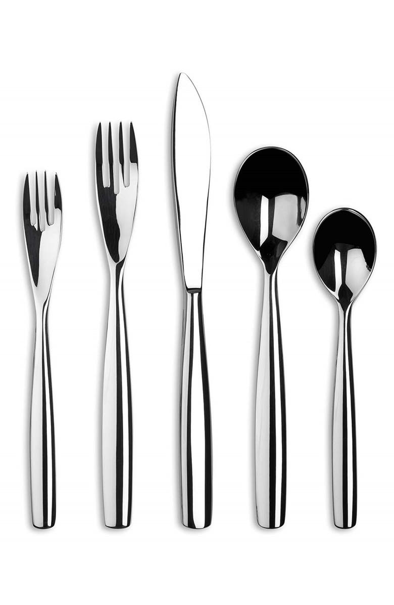 Ginkgo Flatware Charlie 44-Piece Flatware Set, Main, color, 