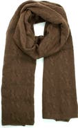 Portolano Cashmere Cable Knit Scarf