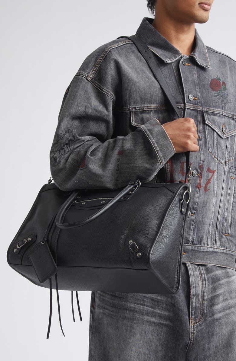 Balenciaga Le City Business Duffle Bag, Alternate, color, 1000 Black