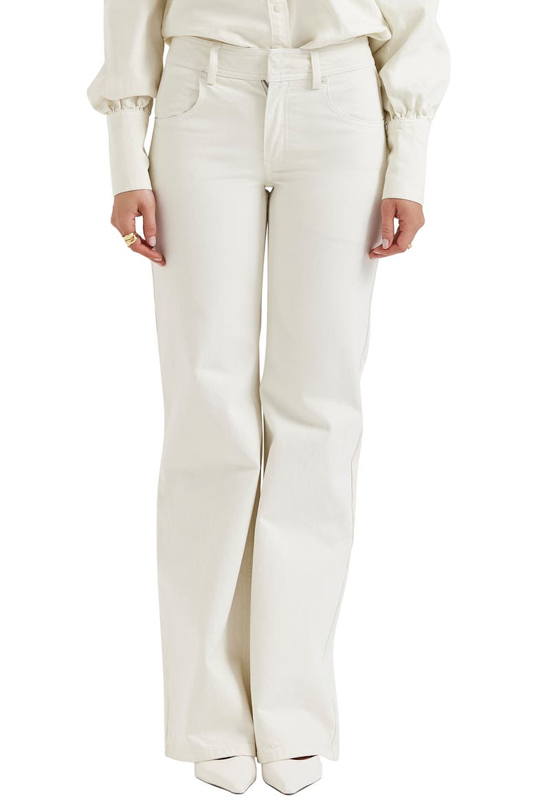 Marli Wide Leg Jeans, Main, color, IVORY