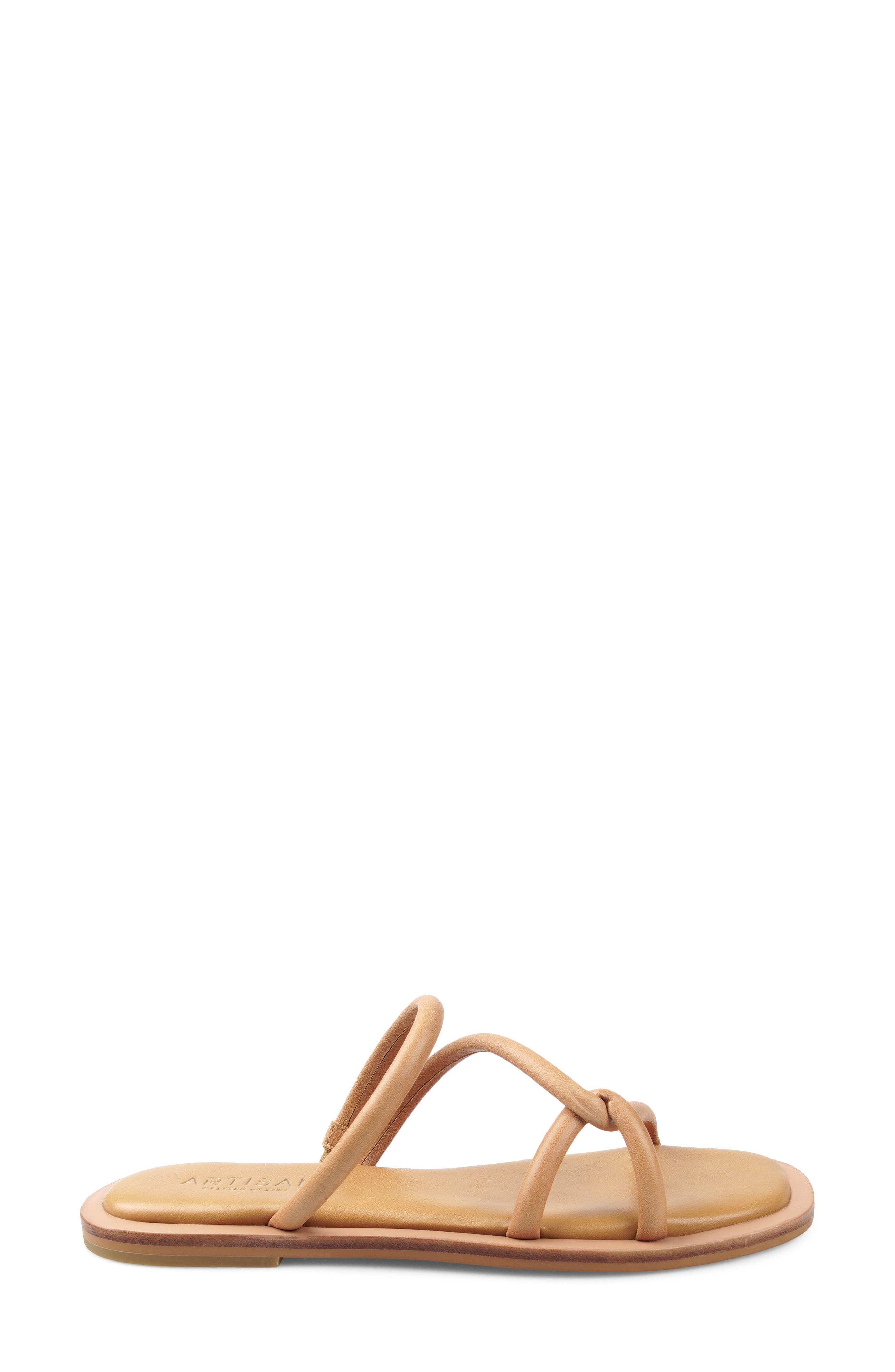 Bax Leather Slide Sandal, Alternate, color, TAN LEATHER