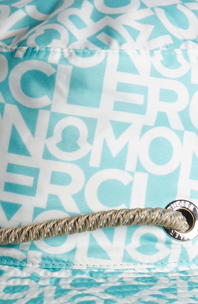 Moncler Tema 3 Allover Logo Bucket Hat, Alternate, color, 