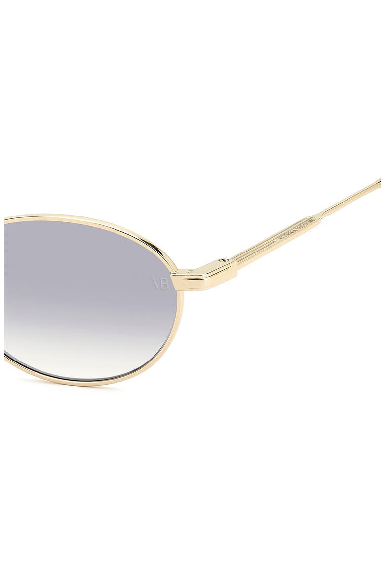 50mm Oval Sunglasses, Alternate, color, GOLD HAVANA/ BLUE SF ANTIREF