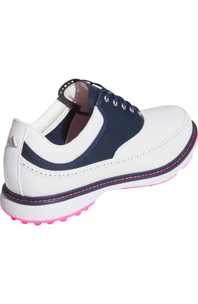 adidas MC80 Spikeless Golf Shoe, Alternate, color, White/ Navy/ Pink