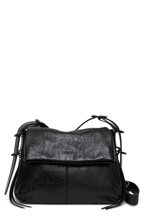 Bali Double Entry Leather Crossbody Bag