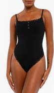 Popilush Shapewear Modal Sculpting Henley Bodysuit
