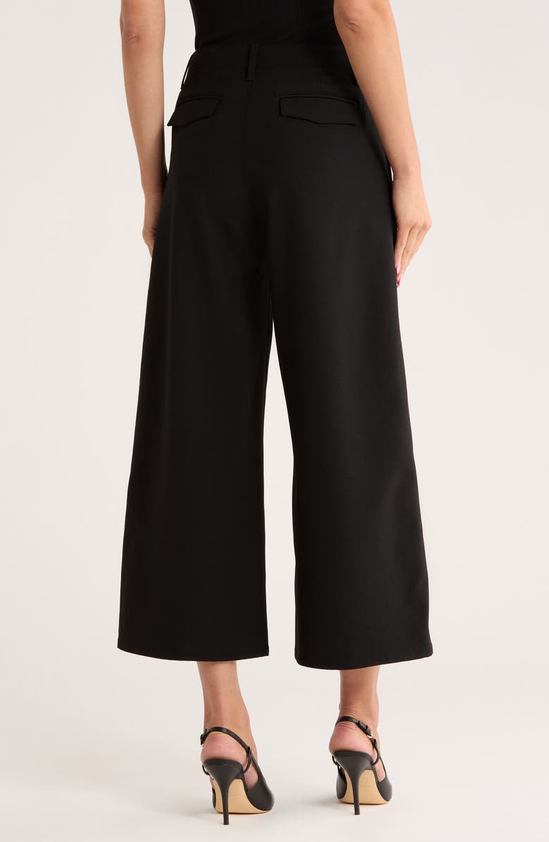 rag & bone Serena Crop Wide Leg Pants, Alternate, color, Black