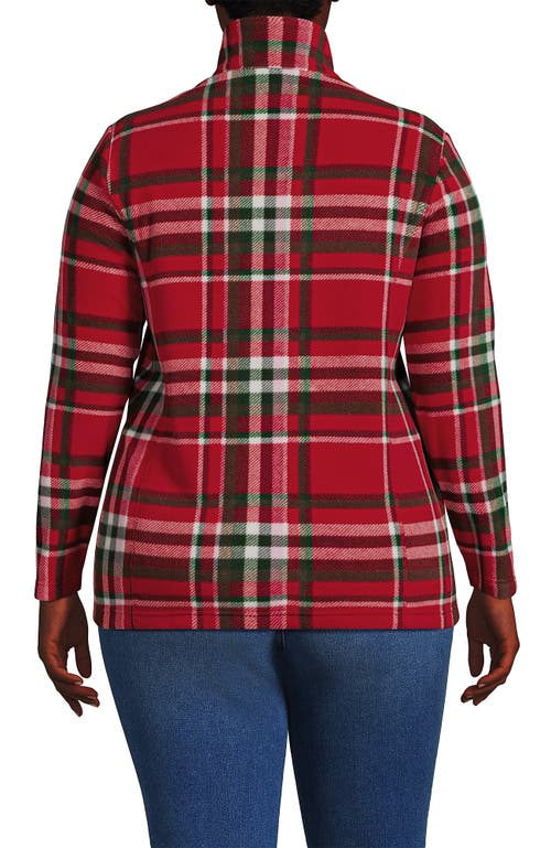 Lands' End Anyweather Fleece Quarter Zip Pullover In Multi